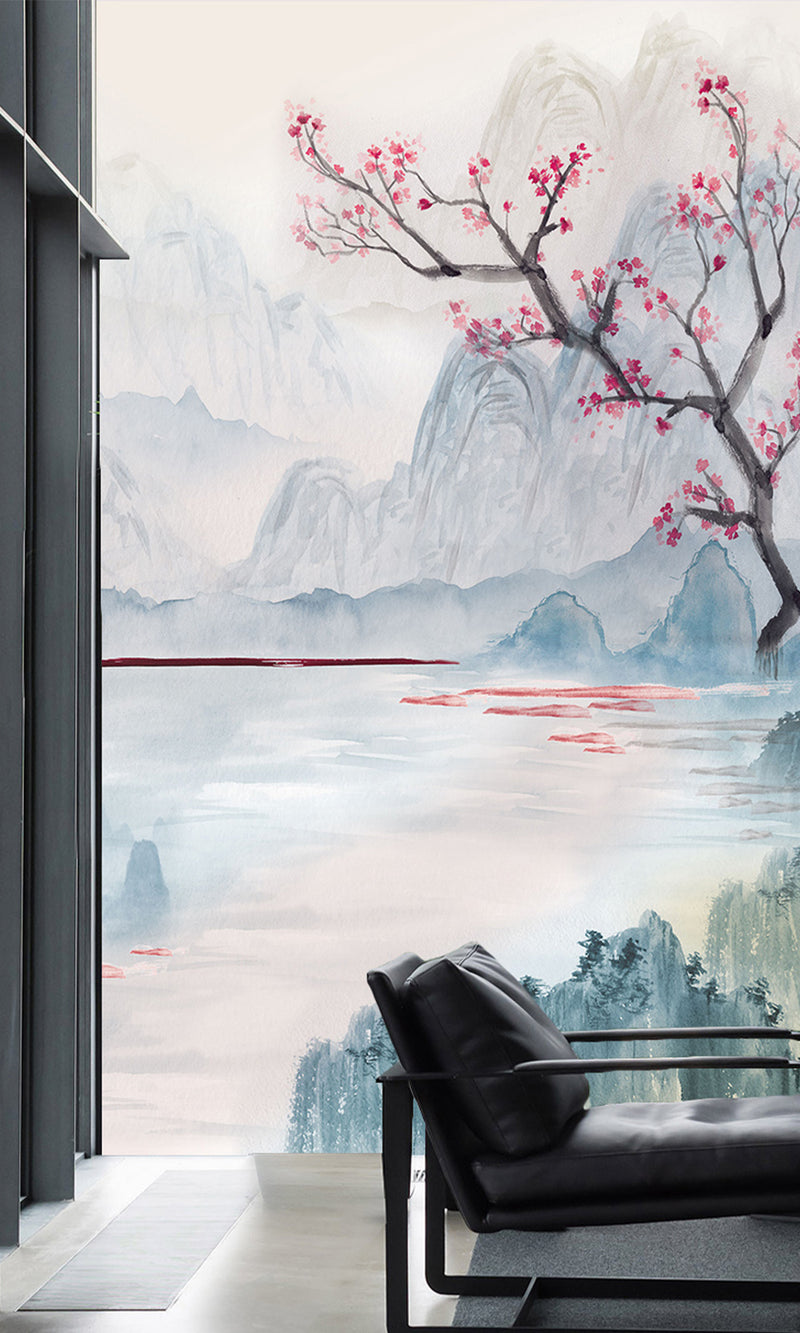 Thuraya Nebula Blush-Pink Cherry Blossoms Pink MO1629