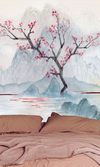 Thuraya Nebula Blush-Pink Cherry Blossoms Pink MO1629