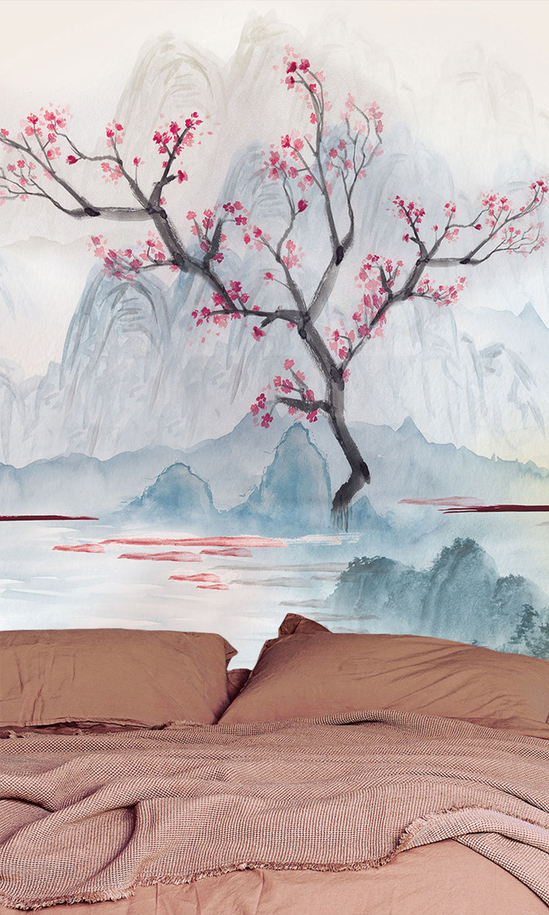 Thuraya Nebula Blush-Pink Cherry Blossoms Pink MO1629