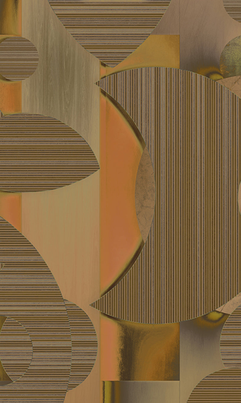 Muance Mirage Mosaic Ochre Brown MU15009 Sample