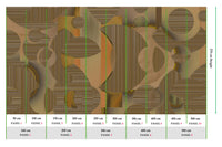Muance Mirage Mosaic Ochre Brown MU15009 Sample