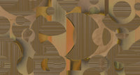 Muance Mirage Mosaic Ochre Brown MU15009 Sample