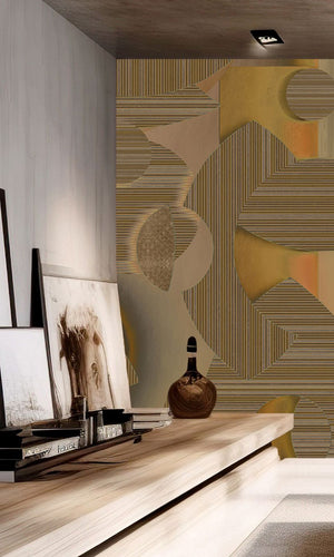 Muance Mirage Mosaic Ochre Brown MU15009 Sample