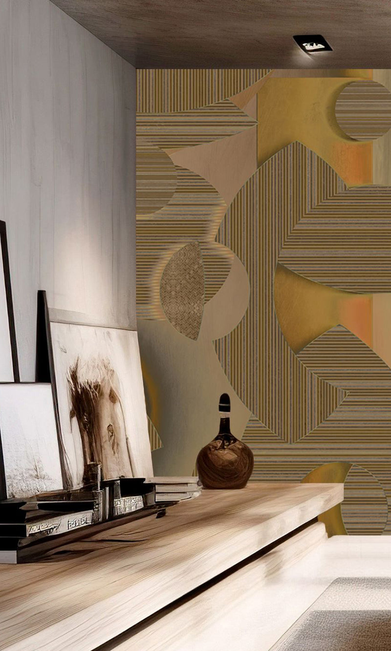 Muance Mirage Mosaic Ochre Brown MU15009 Sample