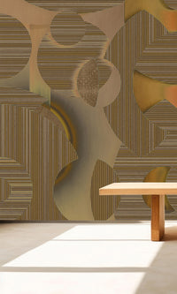 Muance Mirage Mosaic Ochre Brown MU15009 Sample