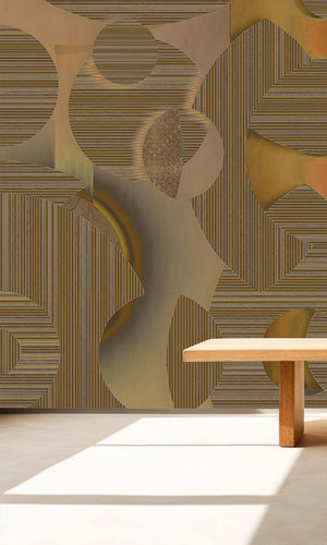 Muance Mirage Mosaic Ochre Brown MU15009 Sample