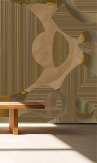 Muance Mirage Mosaic Ochre Brown MU15009 Sample