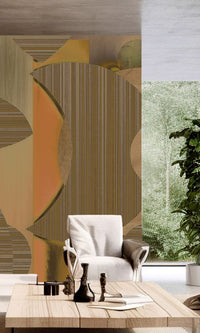Muance Mirage Mosaic Ochre Brown MU15009 Sample