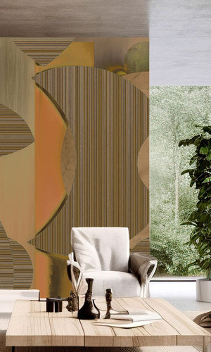 Muance Mirage Mosaic Ochre Brown MU15009 Sample