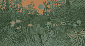 Muance Blossom Bliss Orange Green MU15012 Sample