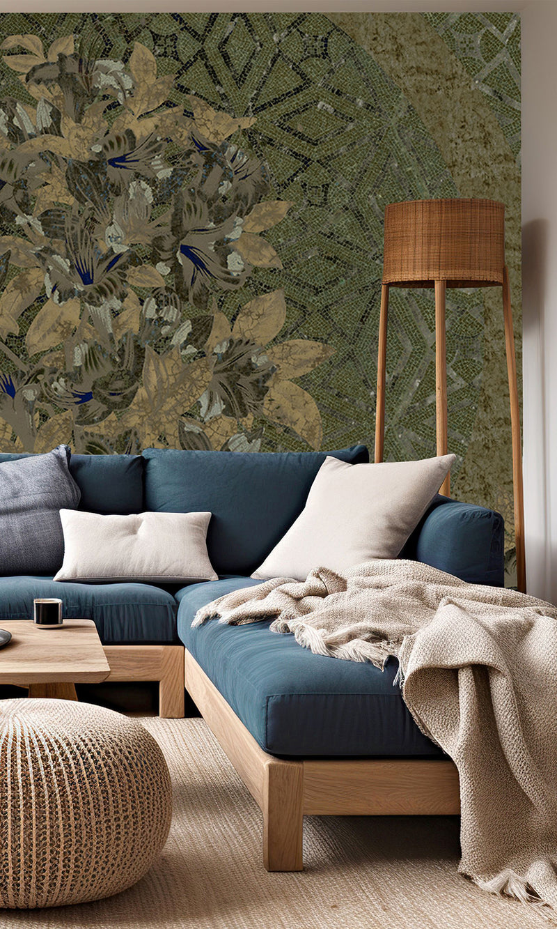 Muance Tundra Moss Green MU15042 Sample