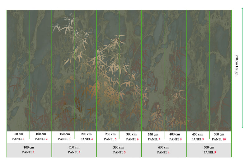 Muance Paradise Dark Moss Green MU15048 Sample
