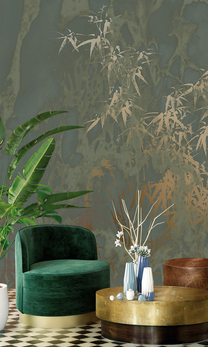 Muance Paradise Dark Moss Green MU15048 Sample