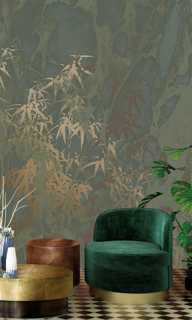 Muance Paradise Dark Moss Green MU15048 Sample