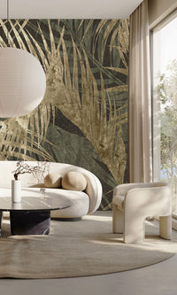 Muance Twilight Tapestry Dark Green Gold MU15060 Sample