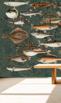 Muance Underwater Dark Green MU15062 Sample