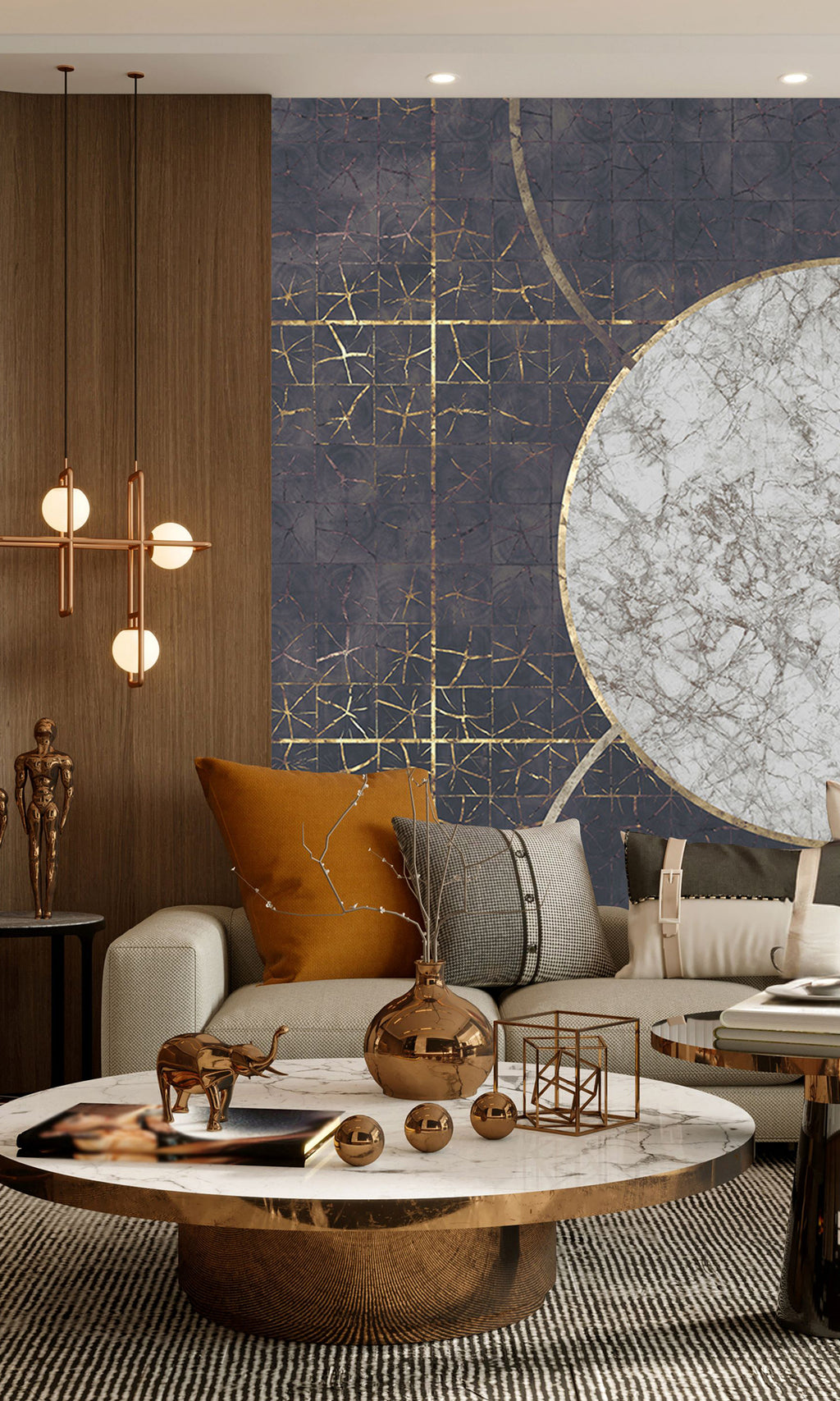 Muance Celestial Navy Blue MU15066 Sample