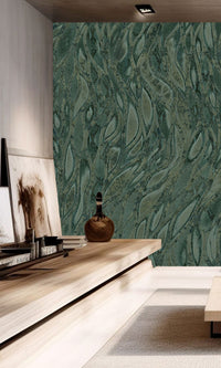 Muance Cascade Navy Green MU15071 Sample