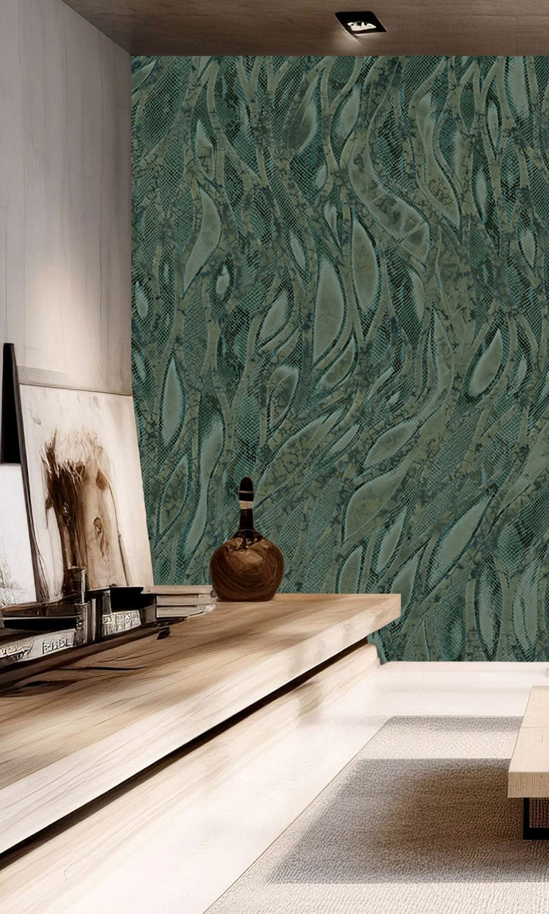 Muance Cascade Navy Green MU15071 Sample