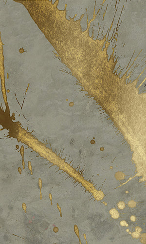Muance Splash Effect Metallic Grey Gold MU15076 Sample