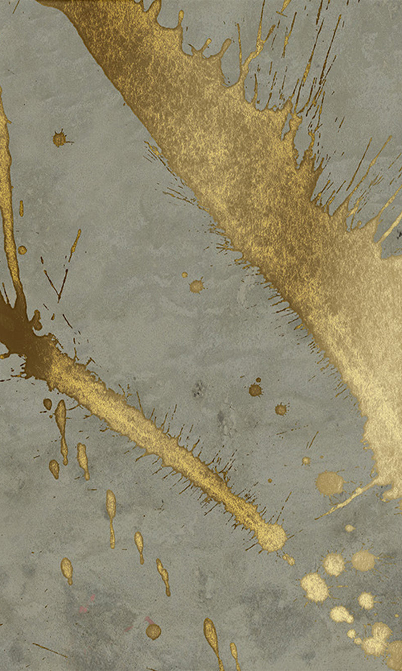 Muance Splash Effect Metallic Grey Gold MU15076 Sample