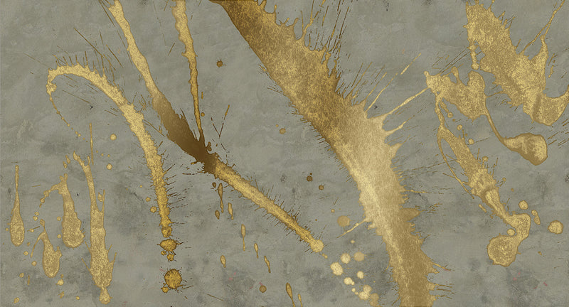 Muance Splash Effect Metallic Grey Gold MU15076 Sample