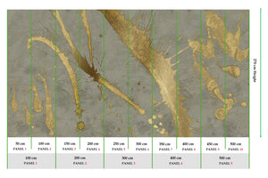 Muance Splash Effect Metallic Grey Gold MU15076 Sample