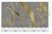 Muance Splash Effect Ash Blue Gold MU15077 Sample