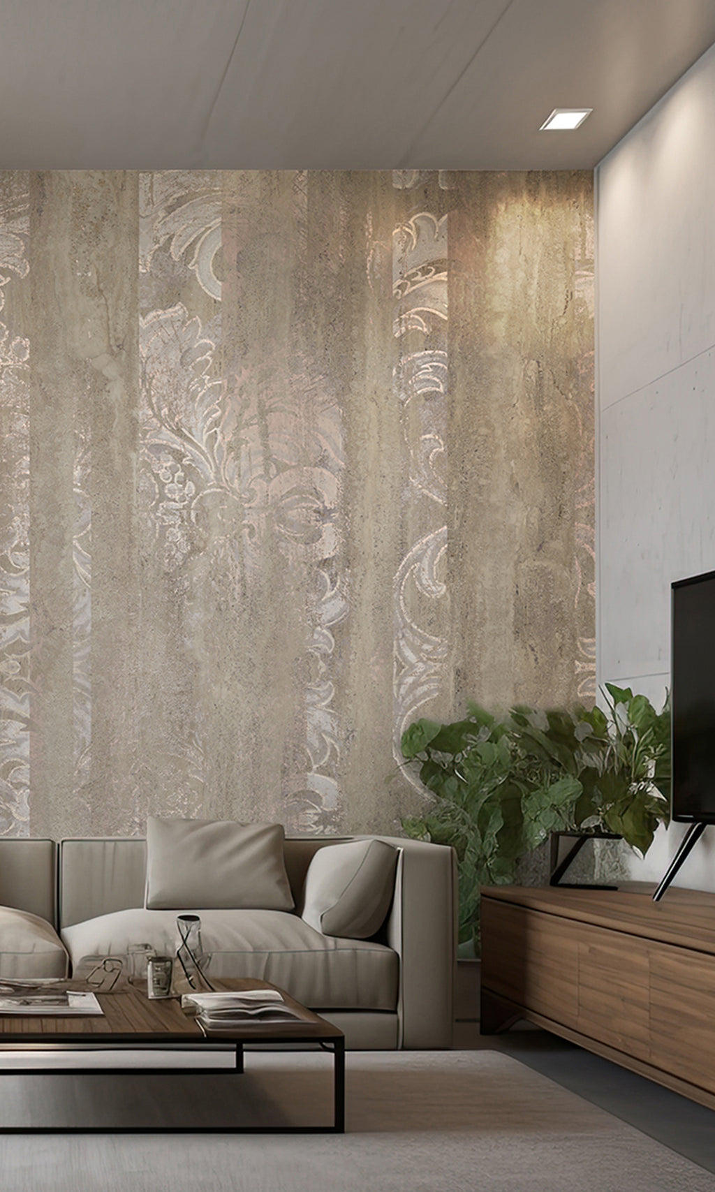 Muance Curtain Call Khaki MU15082 Sample