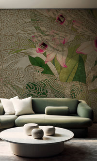 Muance Rainbow Tropics Khaki Green MU15085 Sample