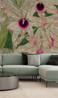 Muance Rainbow Tropics Khaki Green MU15085 Sample