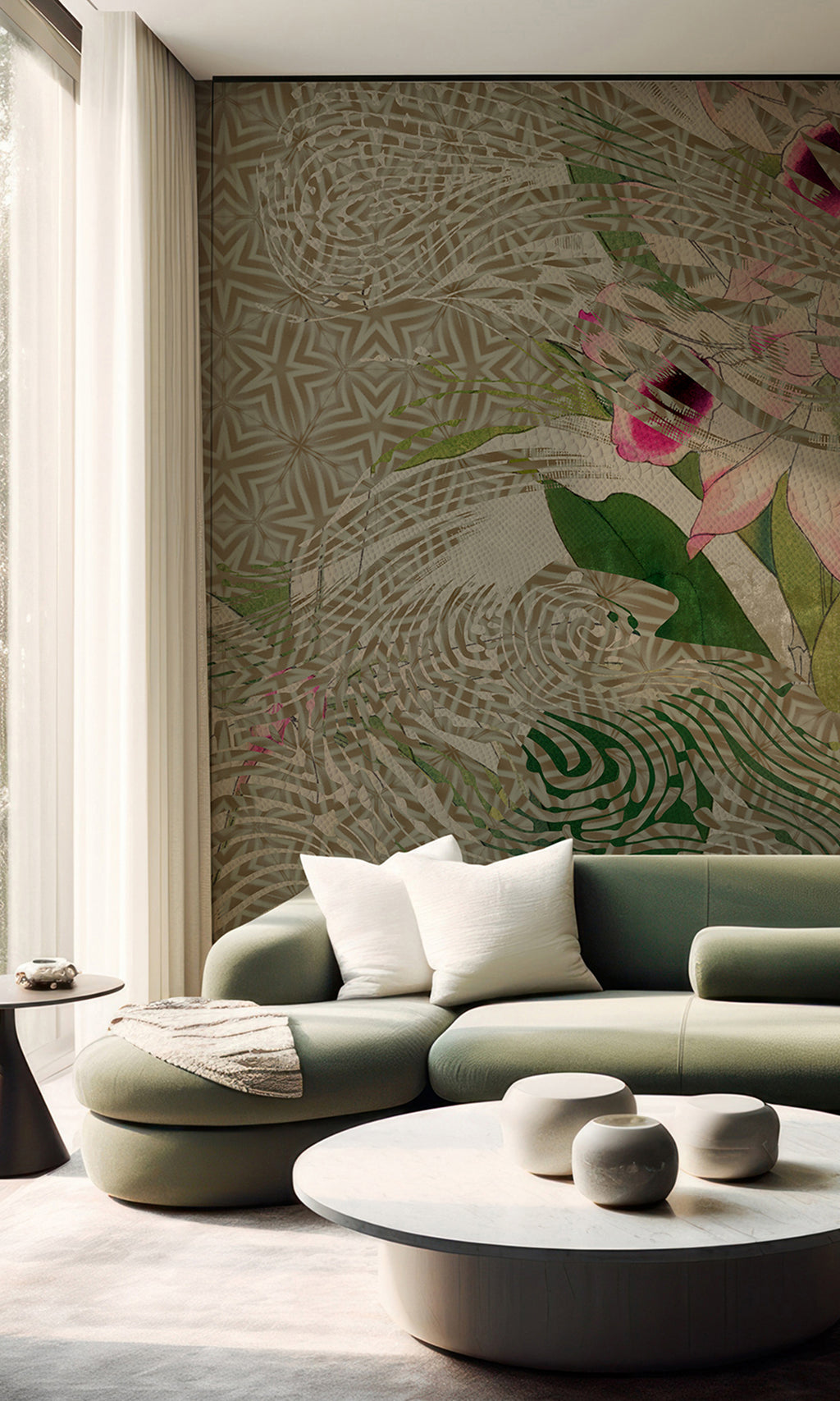 Muance Rainbow Tropics Khaki Green MU15085 Sample