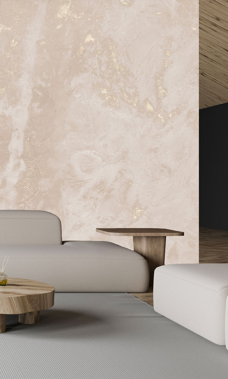 Muance Soft Marble Pastel Pink MU15088 Sample