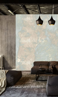 Muance Soft Marble Pastel Aqua MU15089 Sample