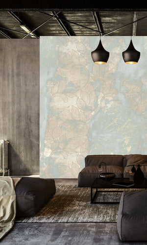 Muance Soft Marble Pastel Aqua MU15089 Sample