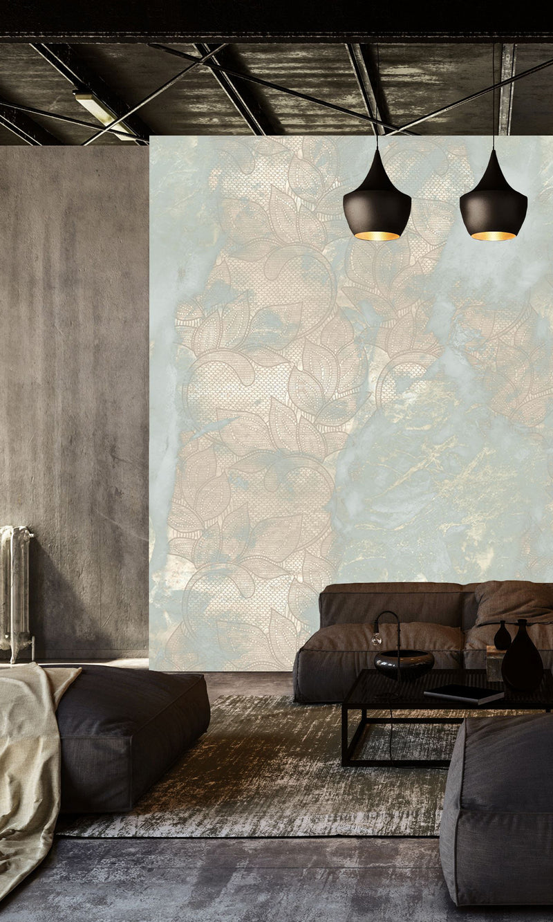Muance Soft Marble Pastel Aqua MU15089 Sample