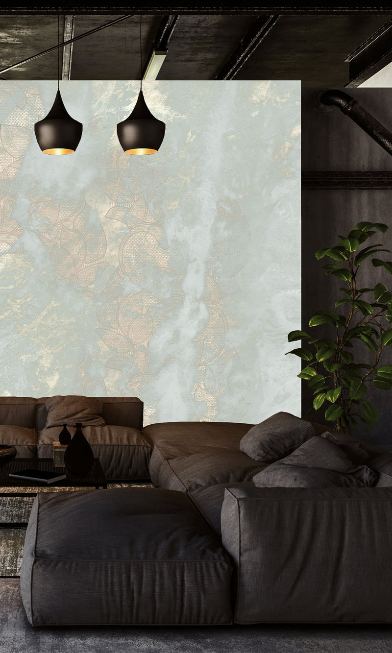 Muance Soft Marble Pastel Aqua MU15089