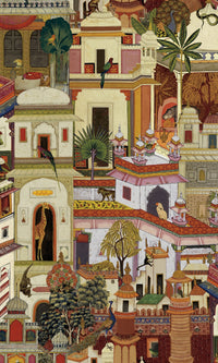 Xanadu Civita Multi-Color  Wallpaper 91551