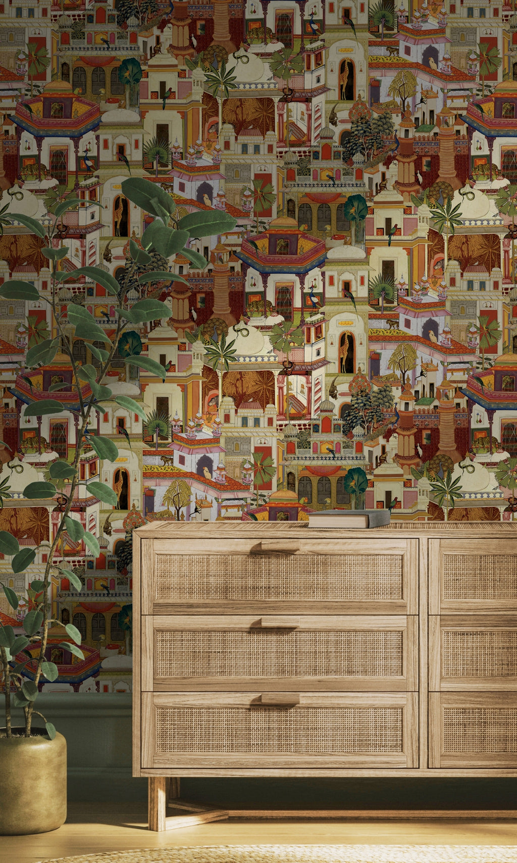 Xanadu Civita Multi-Color  Wallpaper 91551