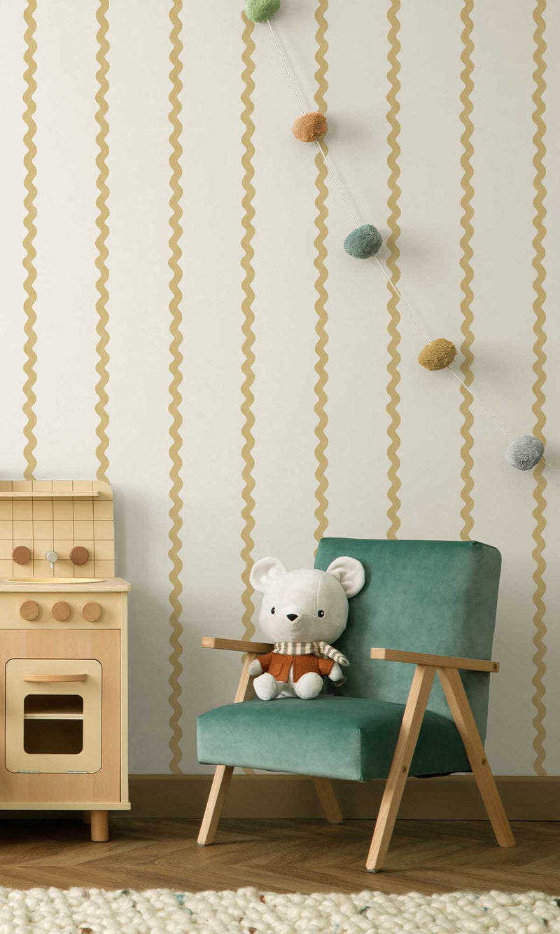 Adventure Awaits Do The Wiggle Stripe Ochre 13980