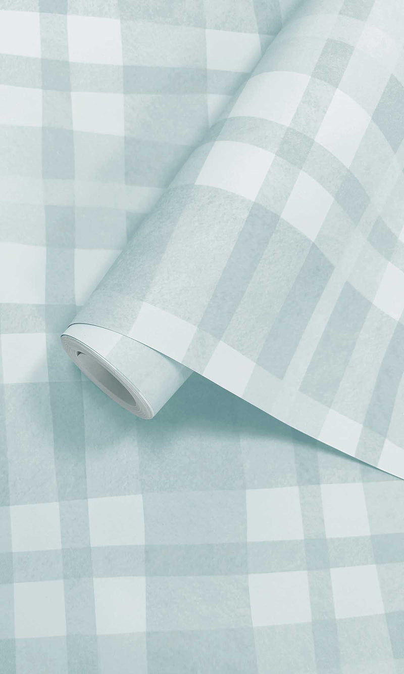 Adventure Awaits Ivy Plaid Sky Blue 14001