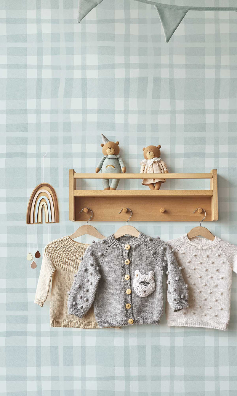 Adventure Awaits Ivy Plaid Sky Blue 14001