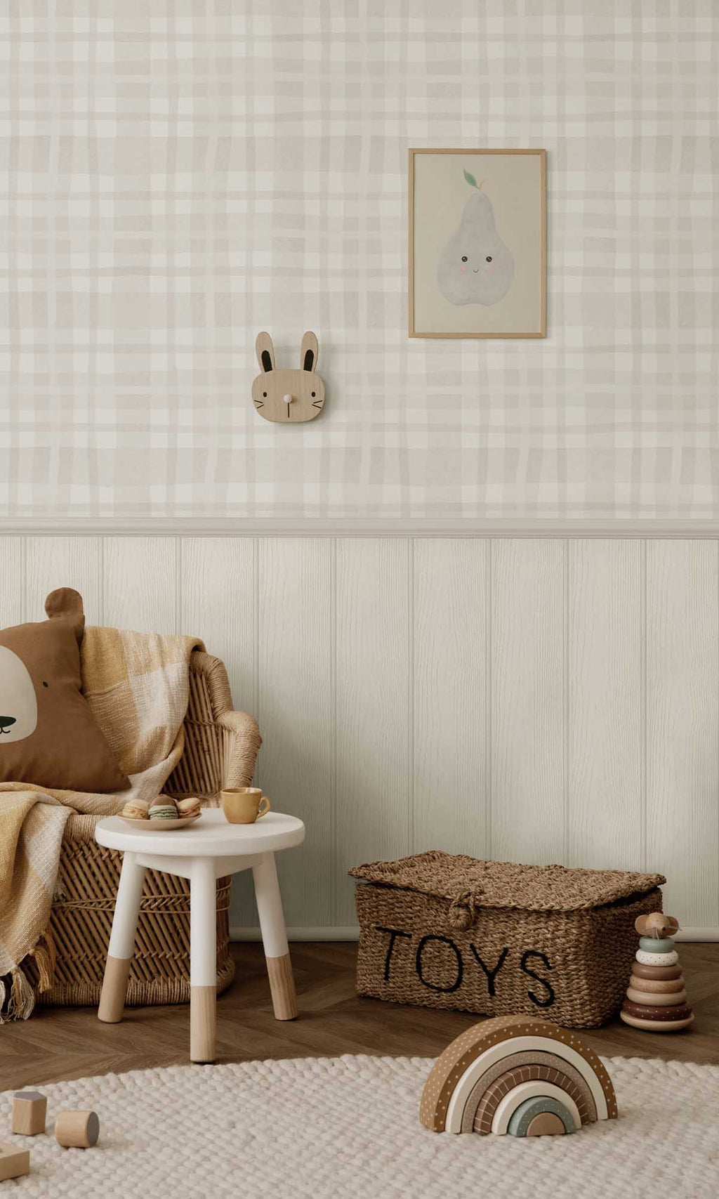 Adventure Awaits Ivy Plaid Warm Grey 14002