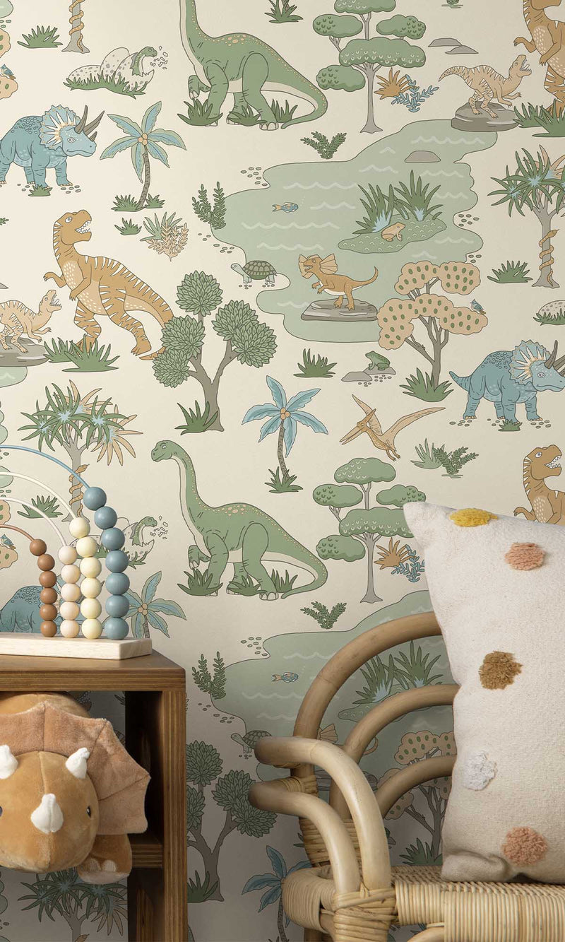 Adventure Awaits Dino Zoo Cream/Multi 14012