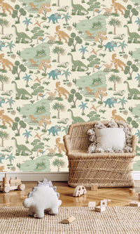 Adventure Awaits Dino Zoo Cream/Multi 14012