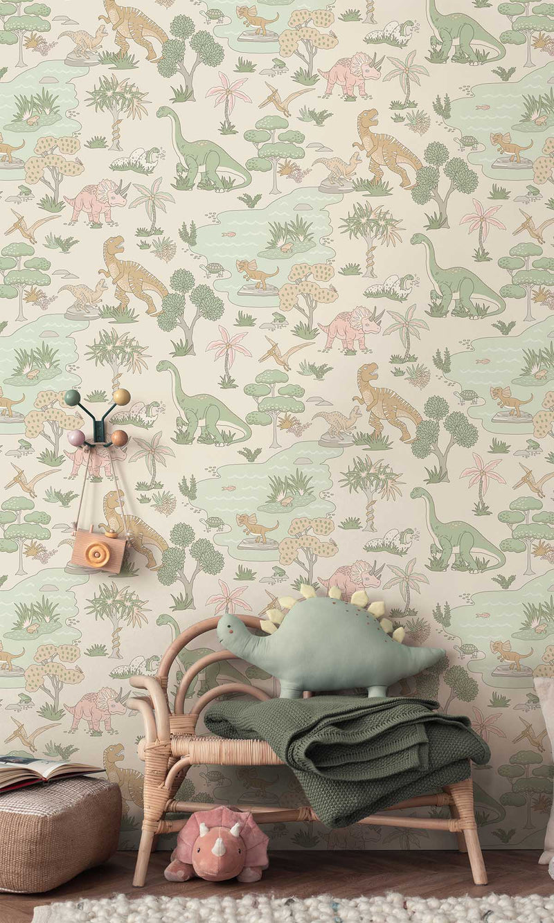 Adventure Awaits Dino Zoo Pink/Sage 14013