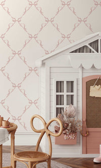 Adventure Awaits Tied With a Bow Cream/Pink 14032