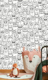 Adventure Awaits Colour-me Cats Black/White 14070