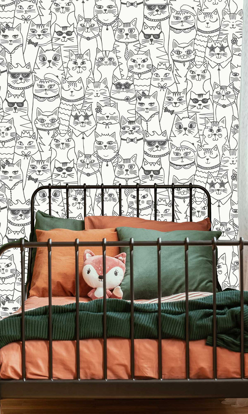 Adventure Awaits Colour-me Cats Black/White 14070