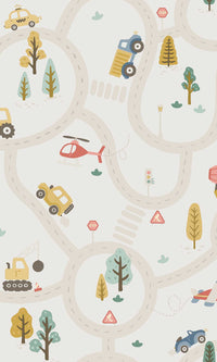 Adventure Awaits Roundabout Road Cream/Multi 14080